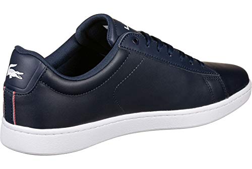 Lacoste Carnaby Evo 119 7 Sma Zapatillas Hombre, Azul (Navy/ Weiß/ Rot), 41 EU