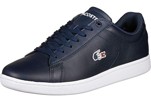 Lacoste Carnaby Evo 119 7 Sma Zapatillas Hombre, Azul (Navy/ Weiß/ Rot), 41 EU