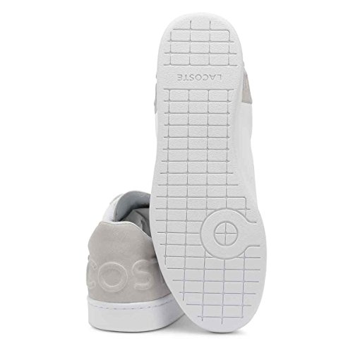 Lacoste Carnaby EVO 318 6, Zapatillas para Hombre, Blanco/Gris Claro, 41 EU