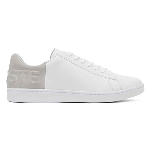 Lacoste Carnaby EVO 318 6, Zapatillas para Hombre, Blanco/Gris Claro, 41 EU