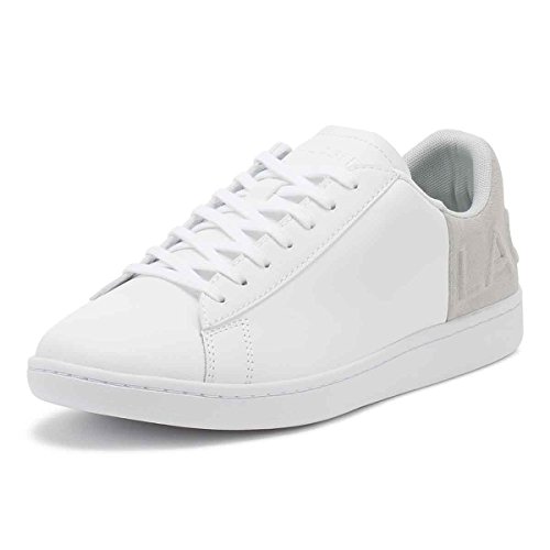 Lacoste Carnaby EVO 318 6, Zapatillas para Hombre, Blanco/Gris Claro, 41 EU