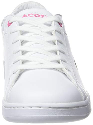 Lacoste Carnaby EVO BL 2 SUJ, Zapatillas Unisex Niños, Blanco (B53 White/Pink), 36 EU