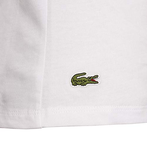 Lacoste Esencialalgodón 3-Pack Camiseta De Cuello En V, Blanco Blanco L