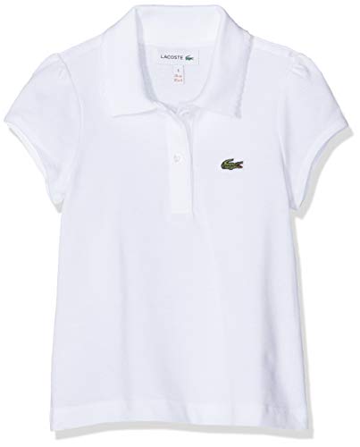 Lacoste PJ3594 Polo, Blanco (Blanc), 3 años (Talla del fabricante: 3A) para Niñas