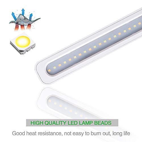 Lampara Escritorio LED, Protección para los Ojos Lámpara de Escritorio RegulableTáctil Control, Lámparas de Mesa USB Recargable, Lámparas mesilla de noche Plegable Luz