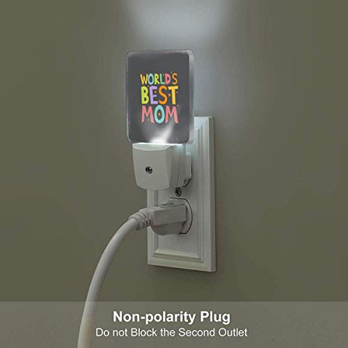 Lámpara Nocturna con Smart La mejor mamá del mundo Buena para la habitación de los niños, el baño, el pasillo el armario o cualquier habitación oscura