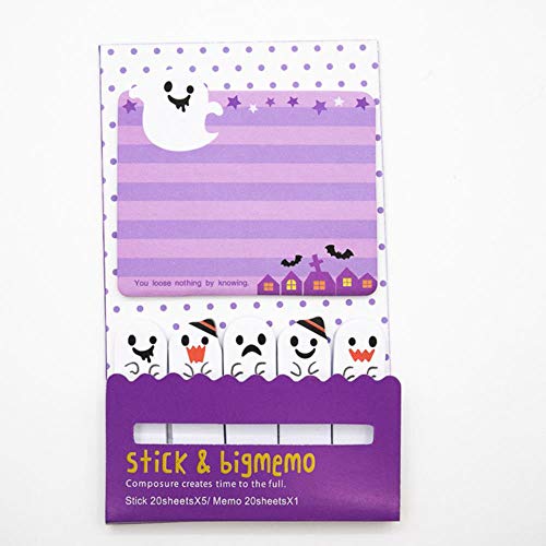 Landish - Bloc de Notas Autoadhesivo, Estilo japonés, diseño Minimalista, 2 Unidades