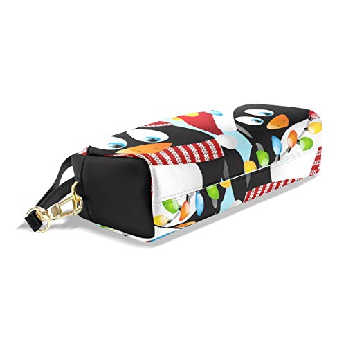 Lápiz Bolsa Bolso Funda Feliz Navidad Lindo Animal Pingüino Maquillaje Cosmético para Niñas Niños Escuela de Viajes