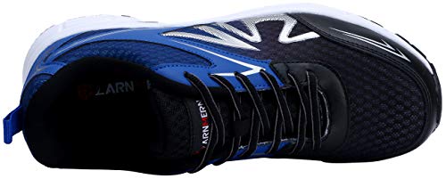 LARNMERN Zapatillas de Seguridad Hombres LM180105 SB Zapatos de Trabajo con Punta de Acero Ultra Liviano Suave y cómodo Transpirable(42.5 EU,Azul Oscuro)