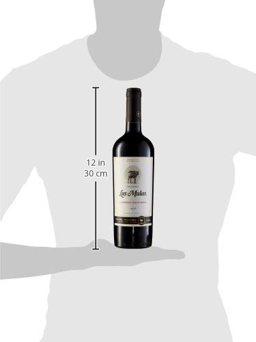 Las Mulas Cabernet Sauvignon, Vino Tinto - 6 botellas de 75 cl, Total: 4500 ml