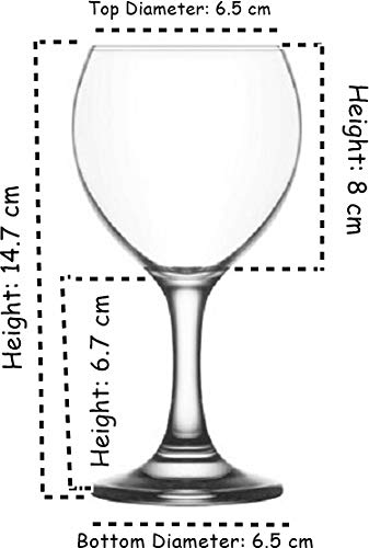 Lav Misket - Copa Tipo balón - Ideal para Gin Tonic - Multicolor - 645 ml - Pack de 6