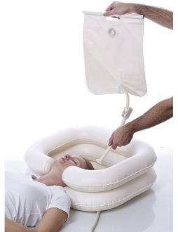 Lavacabezas Hinchable Con HINCHADOR Y DEPÓSITO De Agua Con MANGUERA De Drenaje Incluidos