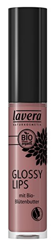 lavera Brillo de labios Glossy Lips -Hazel Nude 12 - cosméticos naturales 100% certificados - maquillaje - 6 ml