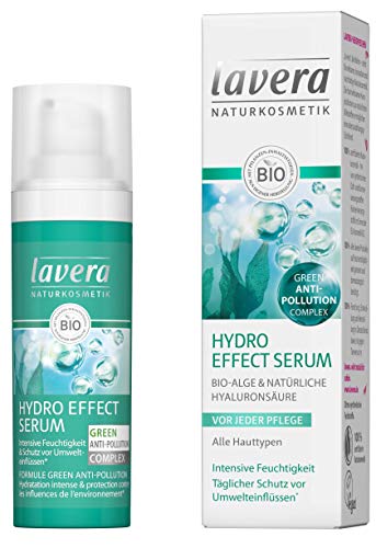lavera Hydro Effect Serum Anti Pollution complejo ∙ Intensive Humedad ∙ Vegan bio Planta Agentes Natural cosmético Natural & innovadora Cosmetics Cuidado Facial 1er Pack (1 x 30ml)