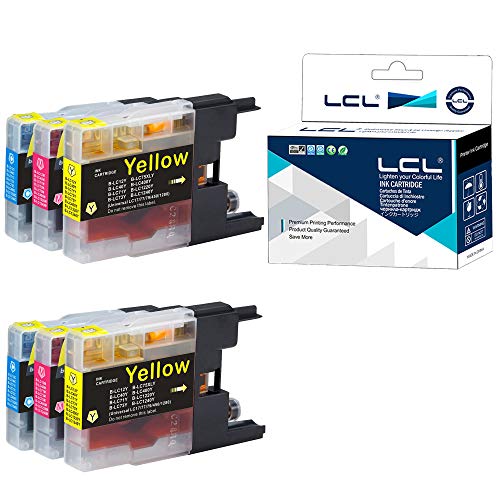 LCL Cartucho de Tinta Compatible LC1220 LC1240 LC1240C LC1240M LC1240Y (2Cian 2Magenta 2Amarillo) Reemplazo para Brother MFC-J6910CDW J6710CDW J5910CDW J825N J955DN J955DWN J705D J705DW J710D