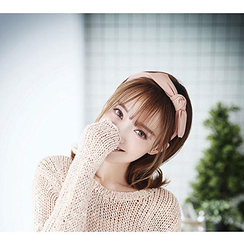 LDH Horquilla Arco Diadema Femenino del último Equipo de ala Ancha Banda for el Cabello Diadema Adulto Cinta de Raso de Seda Mercerizado (Color : Verde)