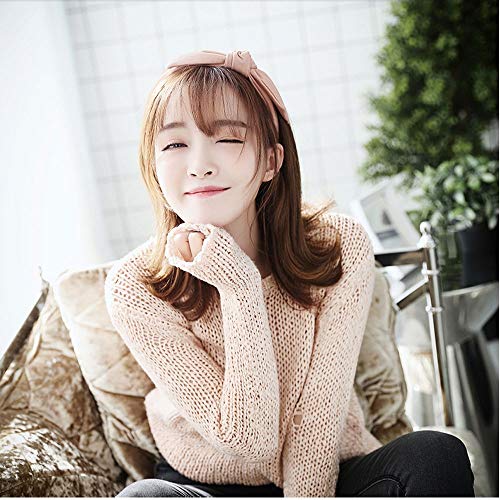 LDH Horquilla Arco Diadema Femenino del último Equipo de ala Ancha Banda for el Cabello Diadema Adulto Cinta de Raso de Seda Mercerizado (Color : Verde)