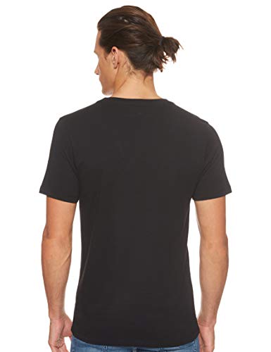 Lee Logo tee Camiseta, Negro (Black Ai01), Large para Hombre