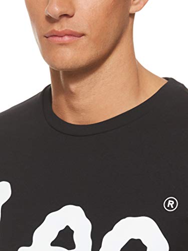 Lee Logo tee Camiseta, Negro (Black Ai01), Large para Hombre