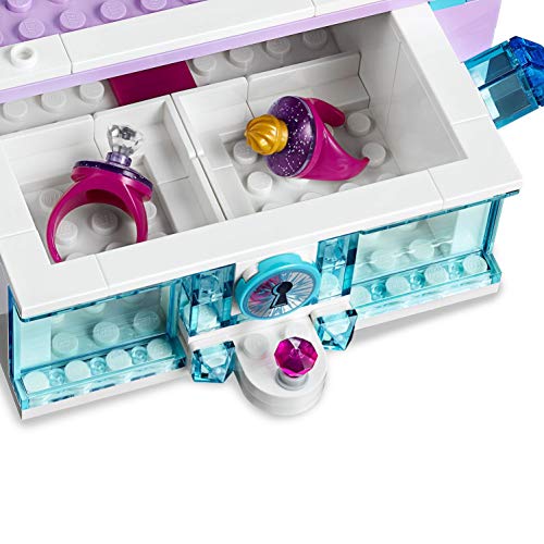 LEGO Disney Princess - Joyero Creativo de Elsa, Set de construcción con cajón con cerradura, espejo y plato giratorio, Incluye Minifigura de Nokk, Juguete de Frozen 2 (41168)