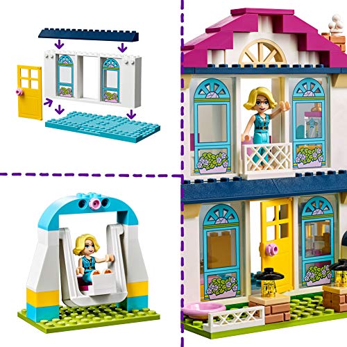 LEGO Friends Friends Stephanie 4+ Set de Juego Casa de Muñecas con Figuras de Familia, Juguetes para Niños de Preescolar, multicolor (Lego ES 41398)
