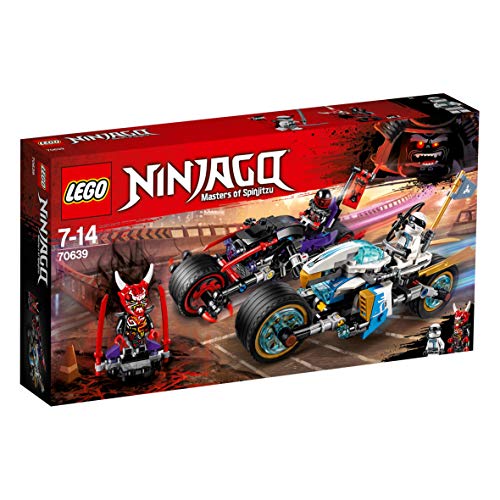 LEGO Ninjago - Carrera Callejera del Jaguar-Serpiente, Juguete de Construcción de Ninja con Motos y Minifiguras de Guerreros Para Niños y Niñas (70639)
