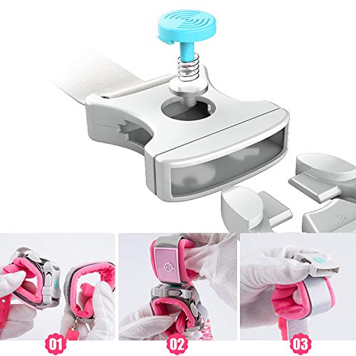 Lehoo Castle Correa para Niños Antiperdida, Arnés de Seguridad para Niños con Bloqueo de Inducción, Reflectante en la noche de Correa de Seguridad para Niños, Anti-lost Correa para Niños, Rosa