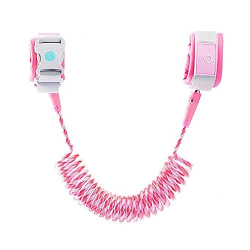 Lehoo Castle Correa para Niños Antiperdida, Arnés de Seguridad para Niños con Bloqueo de Inducción, Reflectante en la noche de Correa de Seguridad para Niños, Anti-lost Correa para Niños, Rosa