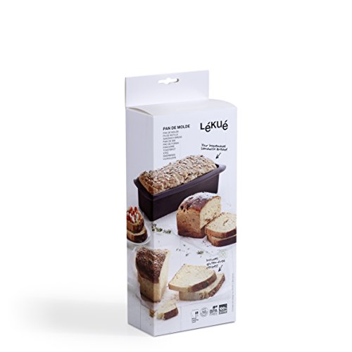 Lékué Molde para Hacer Pan, Silicona, marrón, 25 cm
