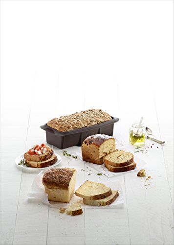 Lékué Molde para Hacer Pan, Silicona, marrón, 25 cm