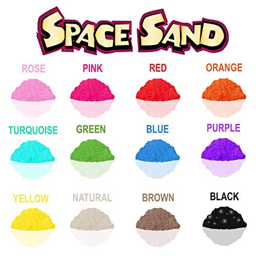 Leo & Emma 0.9kg Space Sand súper mágica Arena de Repuesto de Kit de Ocio Creativo - Modelo 2020 (Naranja)