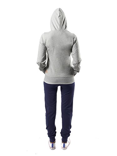 León 1947 Apparel Sport Fight Activewear lw345, Chándal Mujer, Mujer, Sport Fight Activewear LW345, Multicolore (Grigio/BLU), S