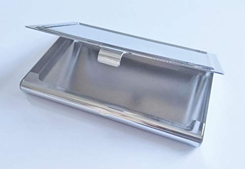 Leopard Snow Nature - Tarjetero de Acero Inoxidable para Tarjetas de identificación, diseño de Moda para Hombres y Mujeres