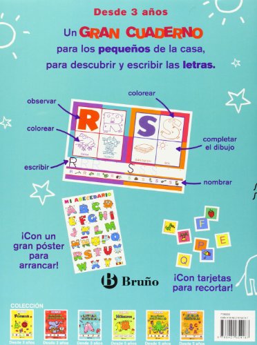 Letras mayúsculas (desde 3 años) (Castellano - Material Complementario - Grandes Cuadernos) - 9788421654187