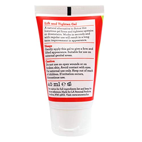 Levantador vaginal y gel tensor íntimo WooWoo para áreas femeninas - Ginseng y aloe vera - 40ml