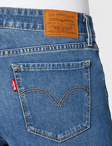 Levi's 711 Skinny Vaqueros, Azul (Med Indigo - Flat Finish), W28/L30 para Mujer