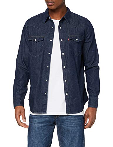 Levi's Barstow Western Standard Camisa, Azul (Red Cast Rinse Marbled T2 H2 19 0000), X-Large para Hombre