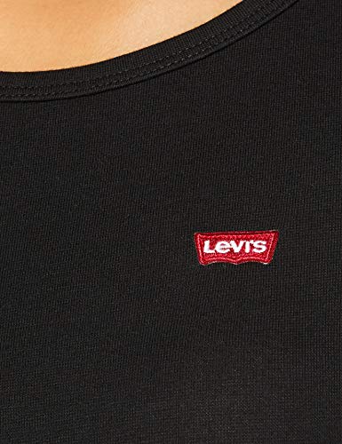 Levi's Camiseta, 2 Pack tee Mineral Black & Mineral Black, XS para Mujer