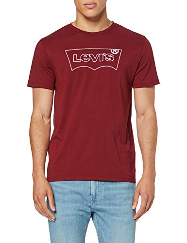 Levi's Housemark Graphic tee Camiseta, Marrón (Hm Outline Cabernet 0230), M para Hombre