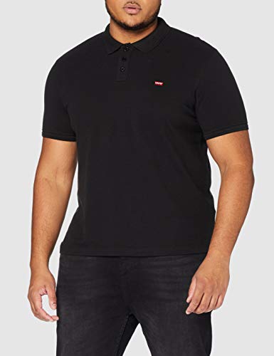 Levi's Housemark Polo, Negro (Mineral Black 0080), Large para Hombre