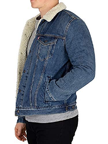Levi's Type 3 Chaqueta Vaquera, Azul (Mayze Sherpa Trucker 0089), X-Small para Hombre