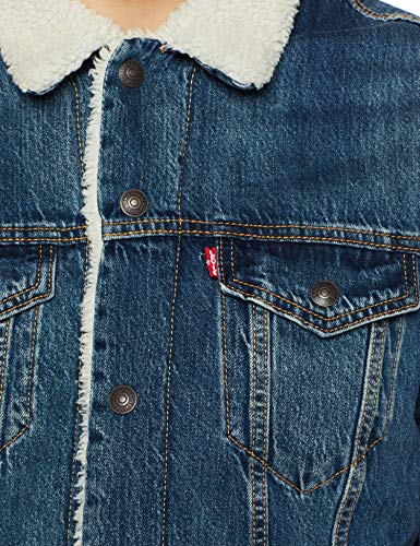 Levi's Type 3 Chaqueta Vaquera, Azul (Mayze Sherpa Trucker 0089), X-Small para Hombre