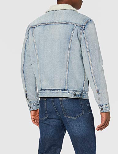 Levi's Type 3 Chaqueta Vaquera, Azul (Stonebridge Sherpa Trucker 0070), Small para Hombre