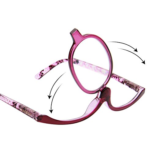 LianSan - Gafas de lectura con lentes giratorias para maquillaje L3660 (pack de 2 unidades)