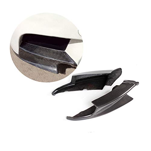 LIBAITIAN Protector de Parachoques Delantero Aletas Kit de Labios Canards Spoiler Divisor Valence Chin Apto para B.M.W Serie 3 E92 E90 E93 Real M3 Sedan Coupe Convertible 2007-2013 Fibra de Carbono