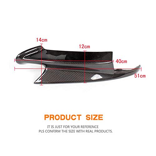 LIBAITIAN Protector de Parachoques Delantero Aletas Kit de Labios Canards Spoiler Divisor Valence Chin Apto para B.M.W Serie 3 E92 E90 E93 Real M3 Sedan Coupe Convertible 2007-2013 Fibra de Carbono