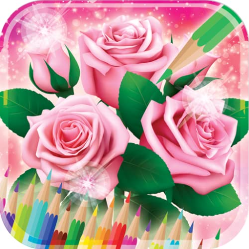 Libro de colorear rosas