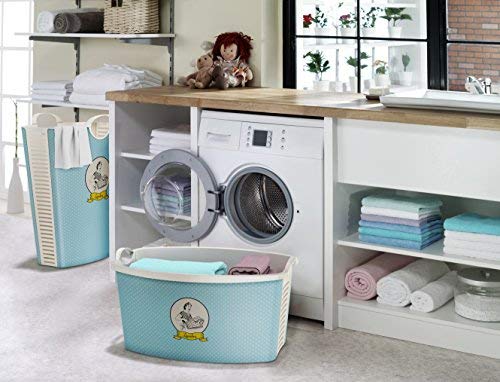Life Story Canasta de lavandería | 42 L | Agujeros de ventilación | Ropa Fresca | Sin Mal Olor | Gran Canasta de lavandería | 60 × 40 × 37 cm