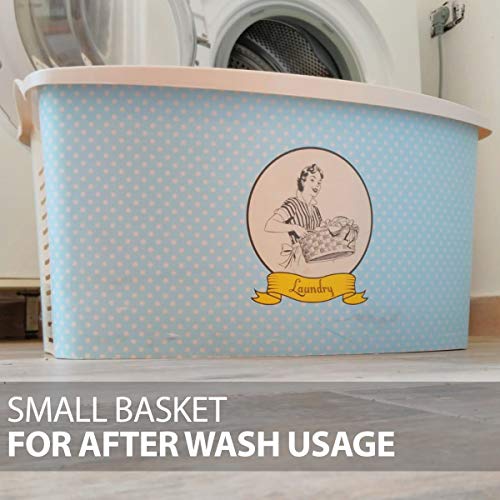 Life Story Canasta de lavandería | 42 L | Agujeros de ventilación | Ropa Fresca | Sin Mal Olor | Gran Canasta de lavandería | 60 × 40 × 37 cm