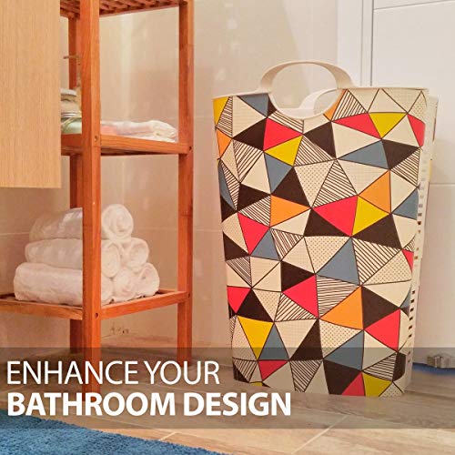 Life Story Canasta de lavandería | 42 L | Agujeros de ventilación | Ropa Fresca | Sin Mal Olor | Gran Canasta de lavandería | 60 × 40 × 37 cm